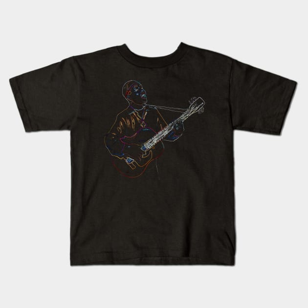 guitar player Kids T-Shirt by hottehue